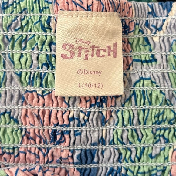 Disney Lilo and Stitch Girls Puffy Sleeve Dress Size Large 10-12 Years Old - Picture 4 of 7